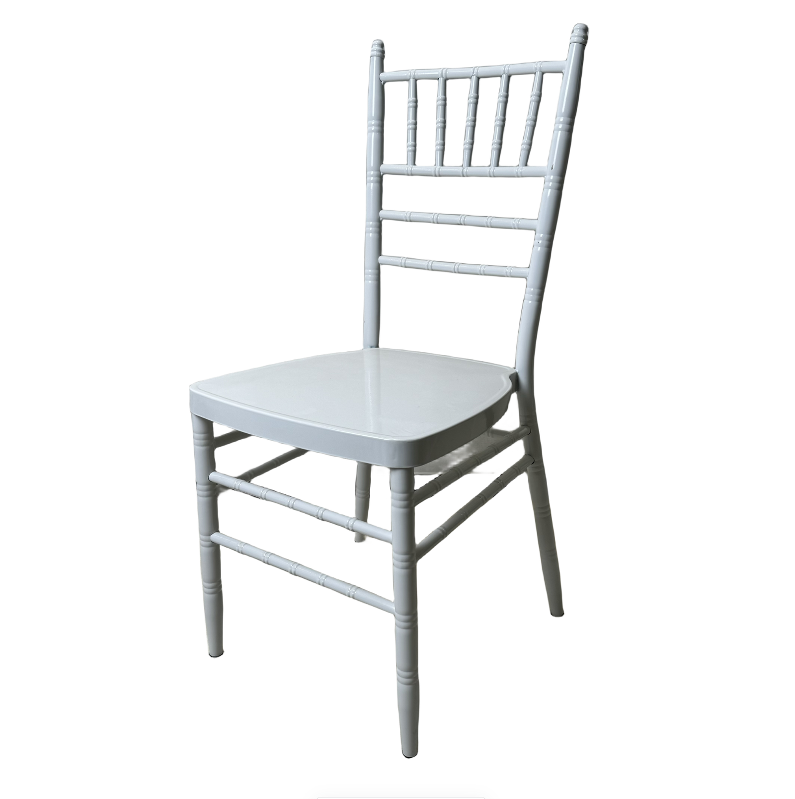 pmc 0001w iron pipe white chiavari chair